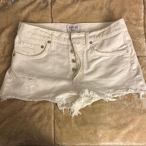 AGOLDE White Women's Denim Shorts